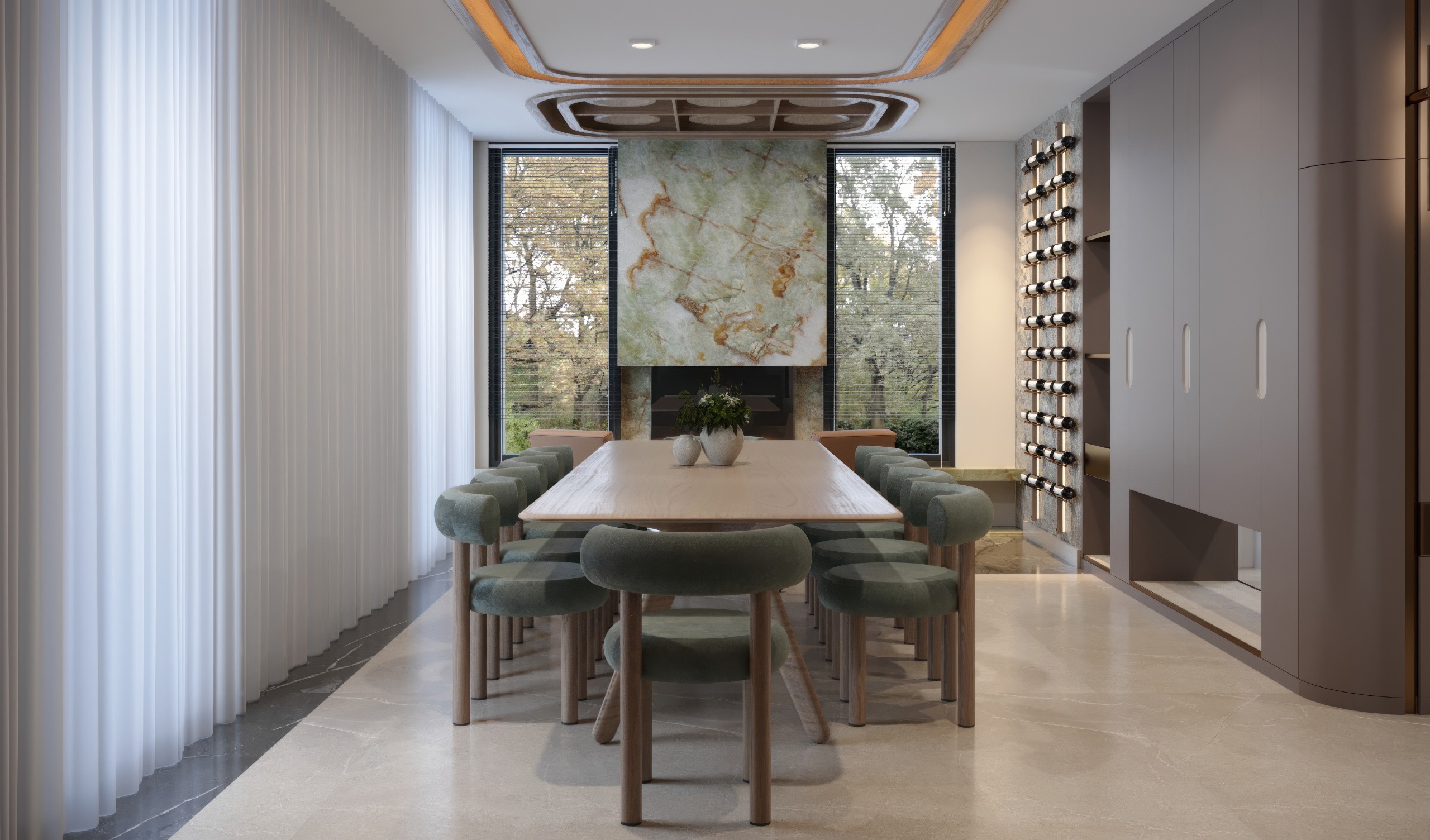 Mimari villa iç mekan hizmeti