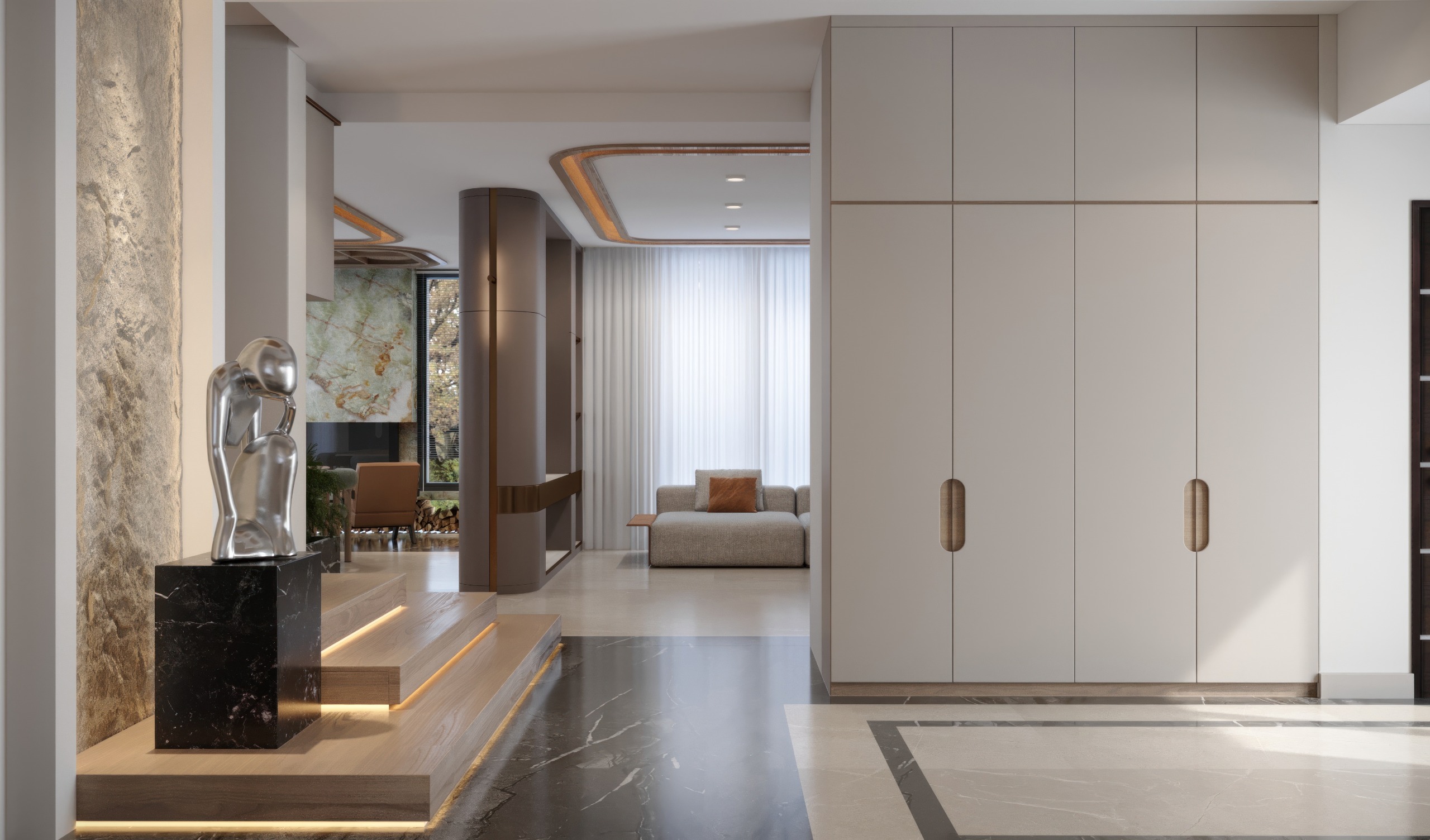 Mimari villa iç mekan hizmeti