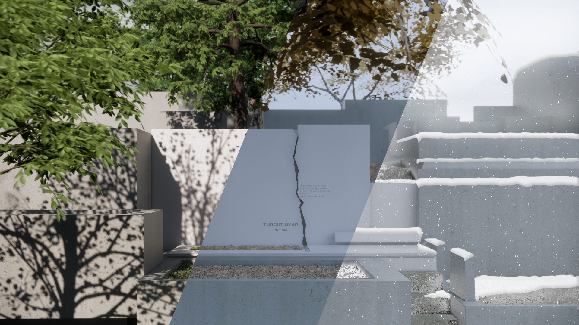 1.ödül mimari yarışma, istanbul, turgut uyar mezarlığı